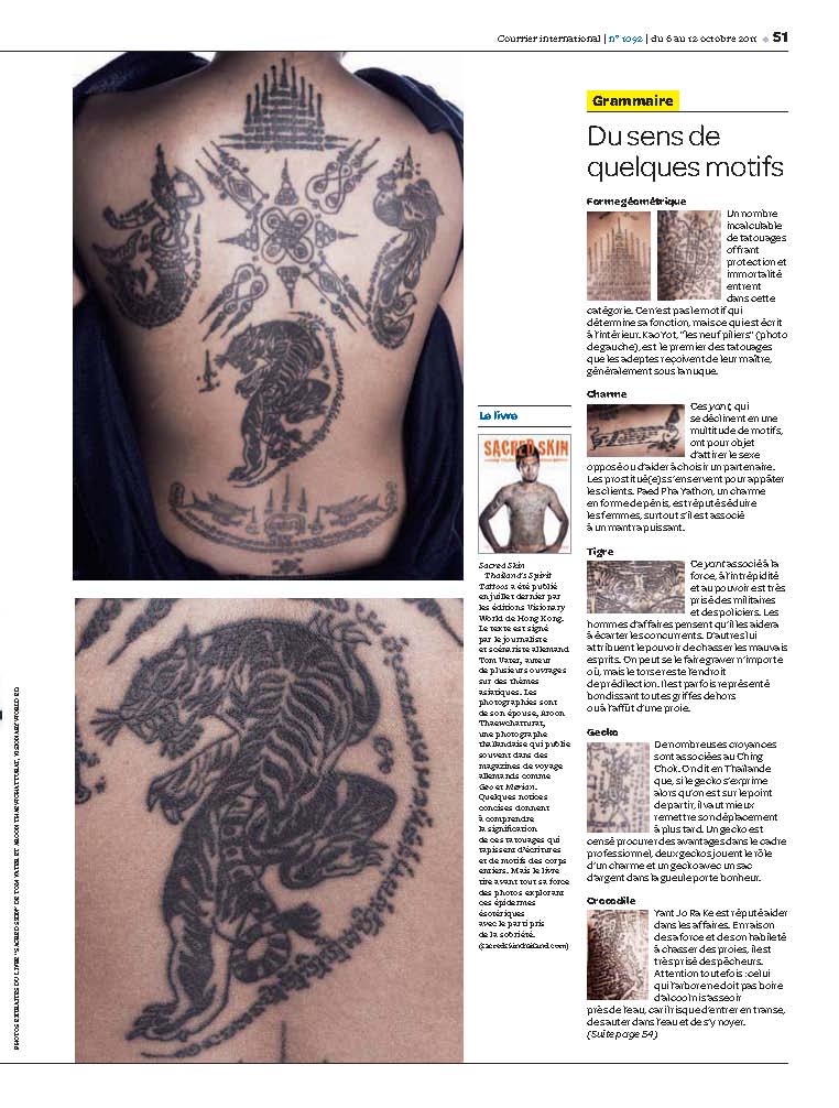 Sacred Skin Thailands Spirit Tattoos Vater Tom Thaewchatturat Aroon  9789628563791 Amazoncom Books